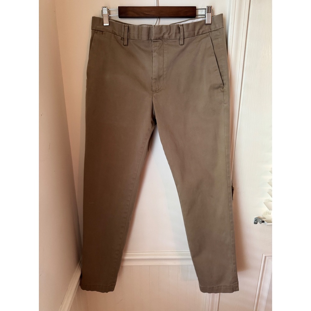 Banana Republic Tapered Fit Chino Pants Mens 32x30 Khaki Tan Stretch Cotton
